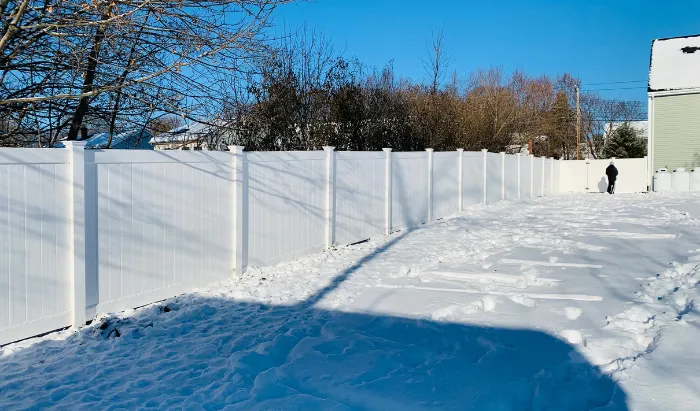 Residential fence installation completed in Chelmsford Massachusetts by New England Pro FenceResidential fence installation completed in Chelmsford Massachusetts by New England Pro Fence