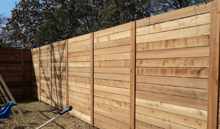 Affordable and durable. Pressure-treated wood fences resist rot, decay, and insects. Available in privacy, semi-privacy, and picket styles. Can be painted or stained to any color.