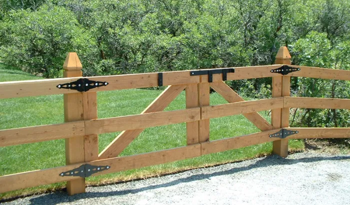 Rustic, open-style fencing for large properties, farm boundaries, and decorative use. A classic New England look with minimal maintenance. Cedar and locust wood available.