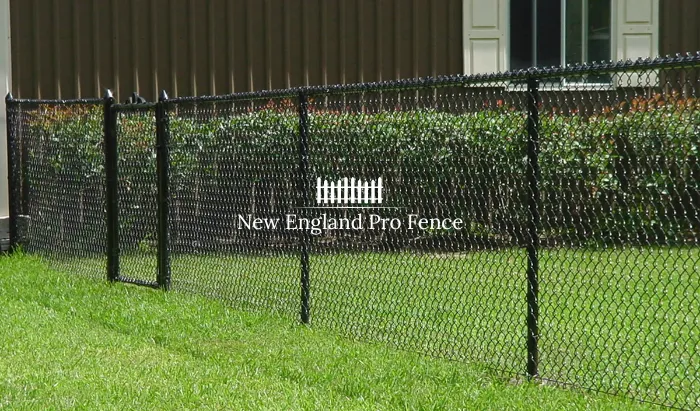Chain link fencing with a vinyl coating for improved appearance and extra corrosion protection. Available in black, green, brown, and white. The coating blends with landscaping and looks more attractive than standard galvanized chain link.
