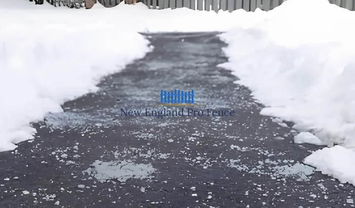 Professional ice removal, salting, and sanding for driveways, walkways, and front steps. We apply commercial-grade ice melt products effective in temperatures as low as -25F -- far more effective than consumer rock salt. Ice treatment is included in every snow removal visit and available as a standalone service between storms for freezing rain and black ice events. Prevent costly slip-and-fall accidents on your property.